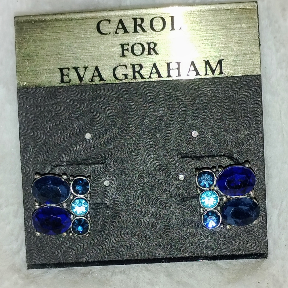 Carol for Eva Graham Blue Earrings